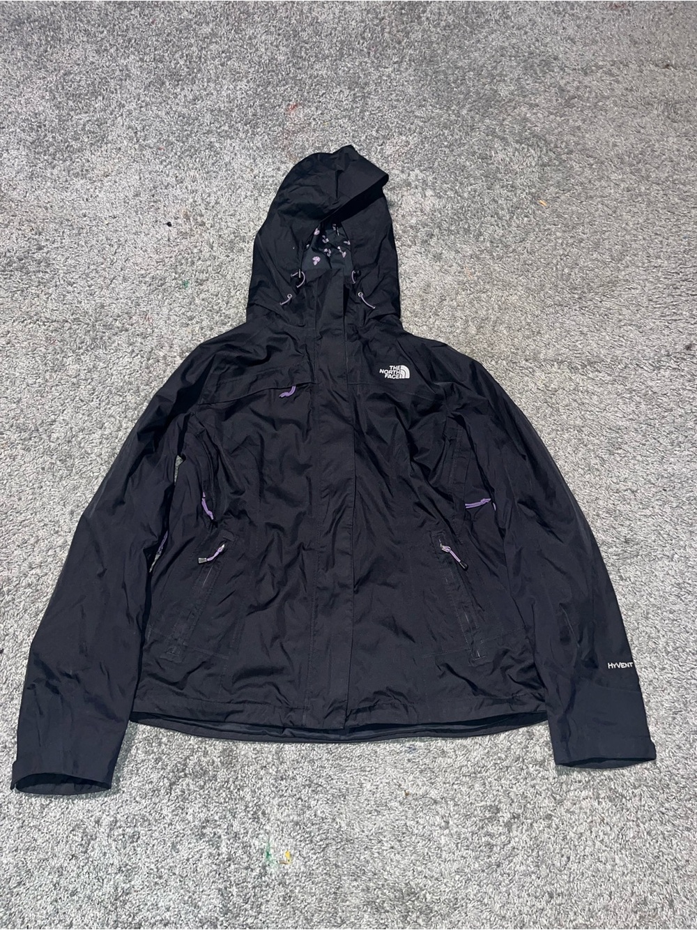 The north face jacket hyvent black